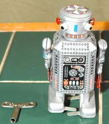 Schylling Tin Litho Wind Up Robot Toy