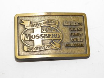 Vintage Metal Mossberg Guns Belt Buckle