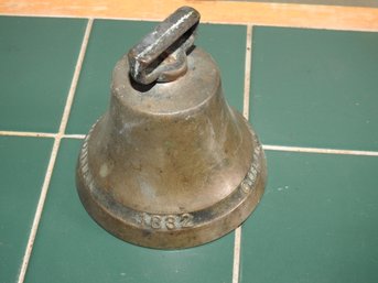 Old 1832 Large Colonial Brass Bell