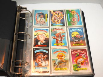 Original 1980s Garbage Pail Kids Trading Cards Stickers In Binder