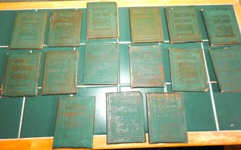 Big Lot Of Little Leather Library Books 1930s