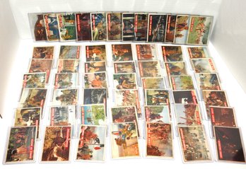 Huge Lot Of Original  1956 Davy Crockett Trading Cards In Plastic Case