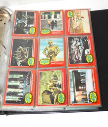 Original 1977 Star Wars Trading Cards In Binder