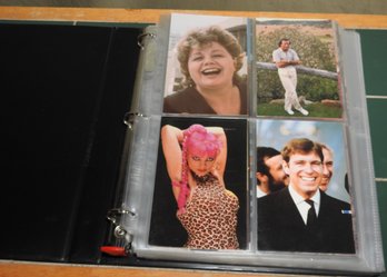 Binder Full Of Celebrities Post Cards Not All Postcards Were Photographed