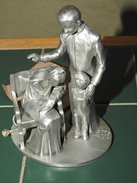 Vintage K Of C Father Michael 6 Inch Pewter Figure