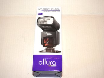 Never Used Altura AP -C1001 Flash Unit For Canon