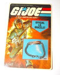 1982 Hasbro GI JOE Official ID Bracelet In Original Unpunched Package