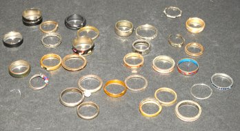 Estate Found Jewelry Ring Lot #1 All Rings Different Sizes