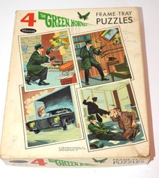 1966 The Green Hornet 4 Puzzles In One Great Graphics In Original Box