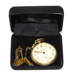 Old Gold Filled Gruen Semi Thin Pocket Watch