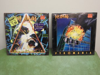 Lot Of 2 Sealed Def Leppard Hysteria Pyromania Rock Record Lp Albums