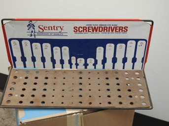 Vintage Sentry Screwdriver Metal Display Rack