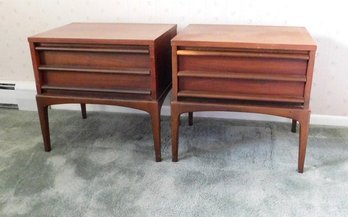 Matching Pair Of Rhythm By Lane Furniture Co. Paul McCobb Designed Nightstands