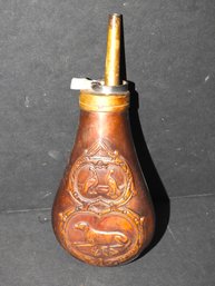 Bronze Ornate Gun Powder Flask