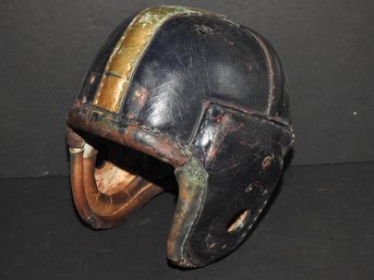 1930s Thick Leather Adult Football Helmet