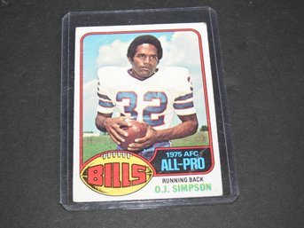 1976 Topps Buffalo Bills OJ Simpson Football Card
