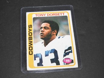 1978 Topps HOFer Tony Dorsett ROOKIE Football Card