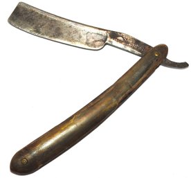 Old Wide Blade Fenney Tally Ho Straight Razor