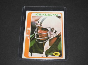 1978 Topps NY Jets Joe Klecko ROOKIE Football Card