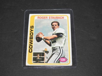 1978 Topps HOFer Roger Staubach Football Card