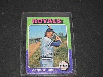 1975 Topps HOFer George Brett ROOKIE Baseball Card