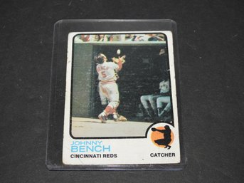 1973 Topps HOFer Johnny Bench Baseball Card
