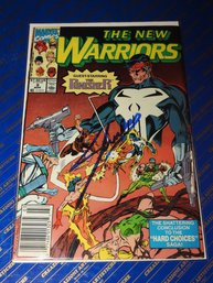 Signed Stan Lee Marvel New Warriors # 9 Comic Book Bagged & Boarded