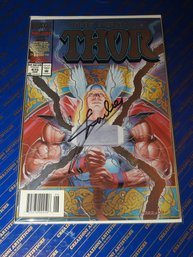 Signed Stan Lee Marvel Thor  # 475  Comic Book Bagged & Boarded