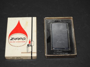 Inscribed 1971 Zippo Lighter In Original Box