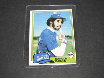 1981 Topps HOFer Harold Baines ROOKIE Baseball Card