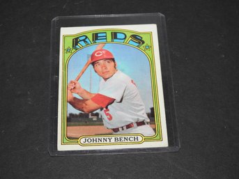1972 Topps HOFer Johnny Bench Baseball Card