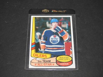 1980 Topps HOFer Wayne Gretzky All Star Hockey Card