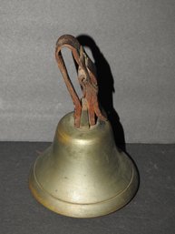 1890s Towne Crier Bell With Leather Strap