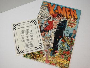 Signed Marvel X-Men Comic Book With COA