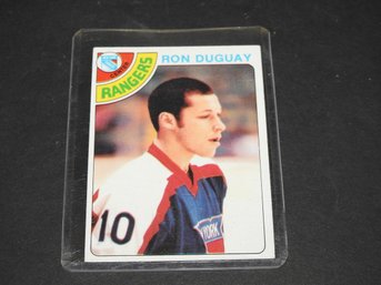 1978 All Star Ron Duguay ROOKIE Hockey Card