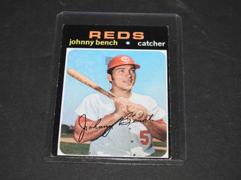 1971 Topps HOFer Johnny Bench Baseball Card