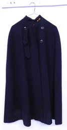 An Original Early 1950's Blue Woolen Nursing Cape From The Kingston Hospital