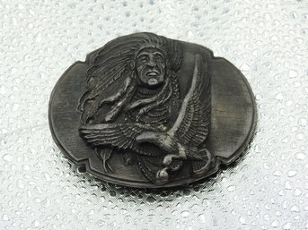 Vintage Metal Indian Belt Buckle