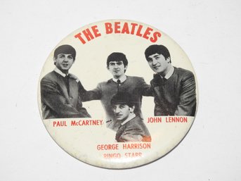 Large 1966 The Beatles Button Pin