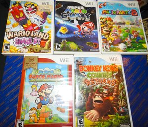 Lot Of Super Mario & Donkey Kong Wii Nintendo Video Games