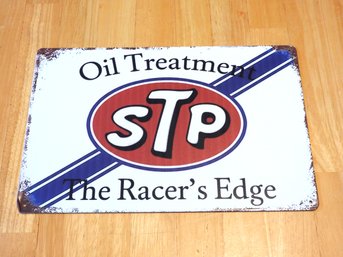 Retro Metal STP Oil Treatment Advertising 8x12 Sign Great For Man Cave