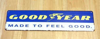 18 Inch Retro Metal Goodyear Tires Advertising Sign Great For Man Cave