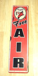 18 Inch Retro Metal Fire Chief Free Air Advertising Sign