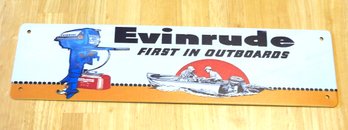 18 Inch Metal Retro Evinrude Boat Motors Advertising Sign