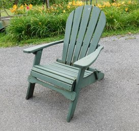 Relax By Your Firepit, Or Out On Your Patio With This Large Wooden Adirondack Folding Chair