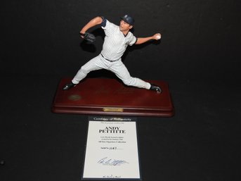 Danbury Mint NY Yankees Andy Pettite Statue Aprox 10 Inches