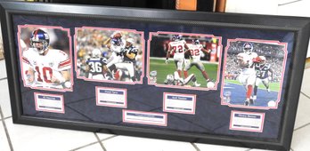 4 Ft NY Giants Super Bowl Champs Framed Photos