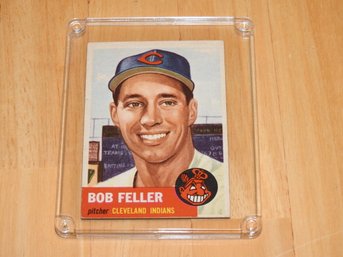 1953 Topps Bob Feller Baseball Card