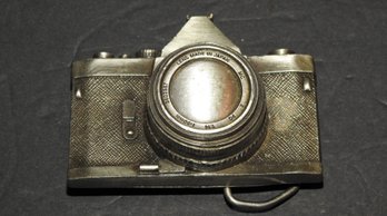 Vintage 35mm Camera Metal Belt Buckle