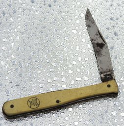 Old Official League Ball Folding Knife